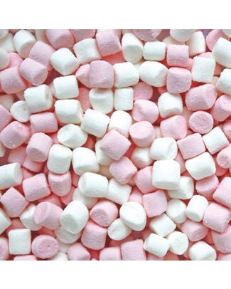 Mini marshmallows roze wit