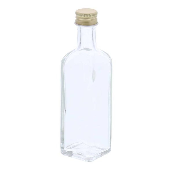 glazen flesje vierkant