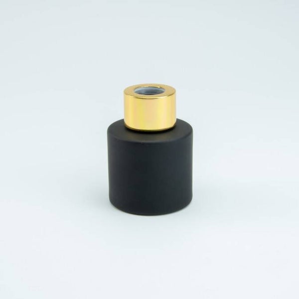 Geurflesje Zwart Met Gouden Schroefdop - 50 Ml