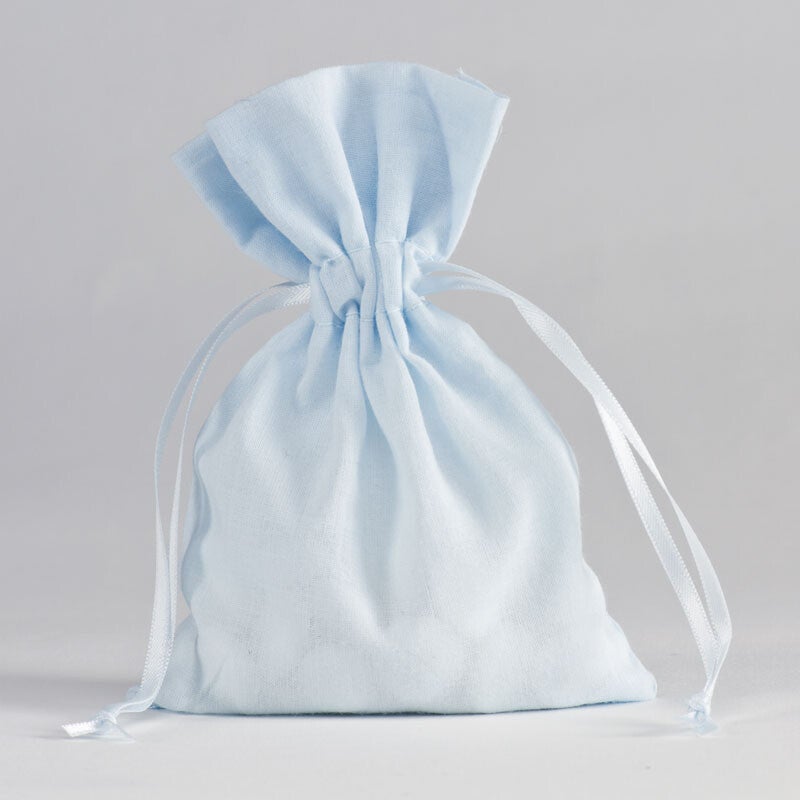 Stoffen zakje lichtblauw 791.107