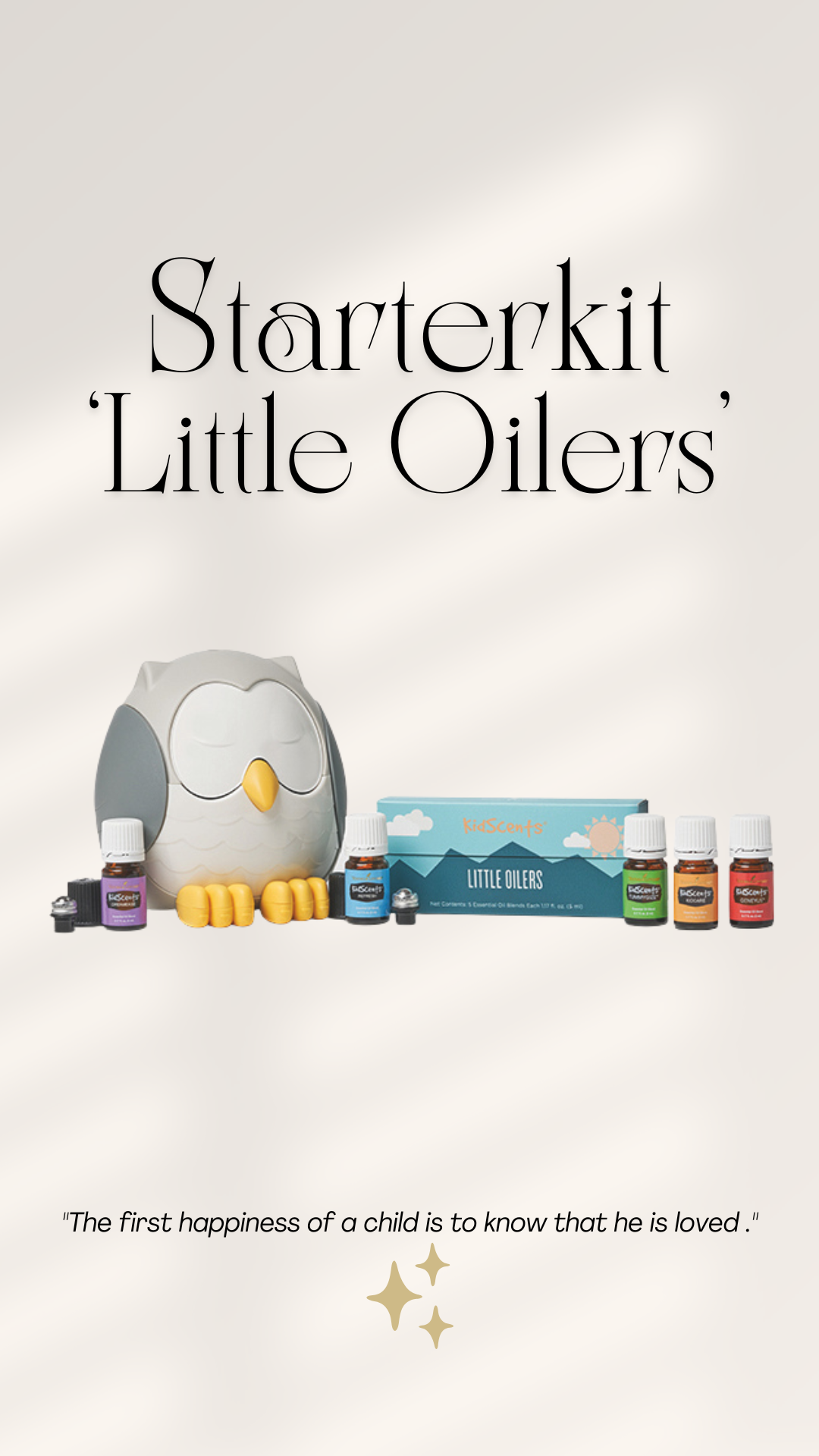 Starterkit Little Oilers- Feather the Owl diffuser