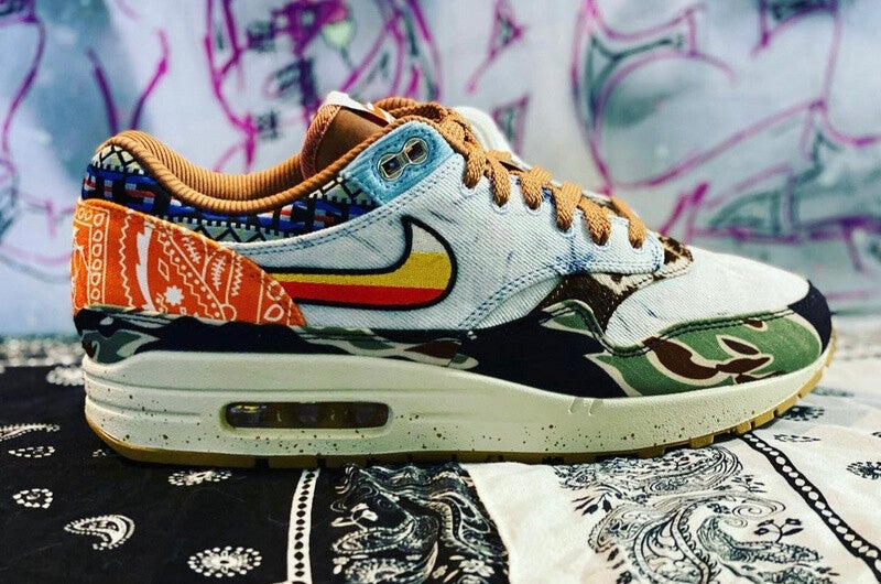 Nike air max heavy orange green