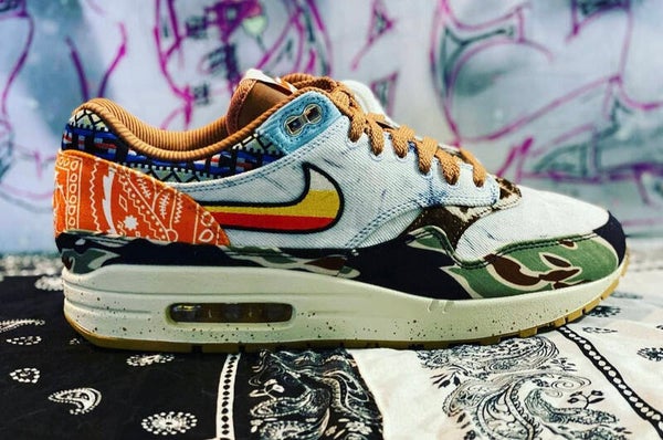 Nike air max heavy orange green