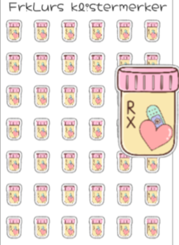 Blomster pille glass