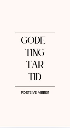 Gode ting personal rings