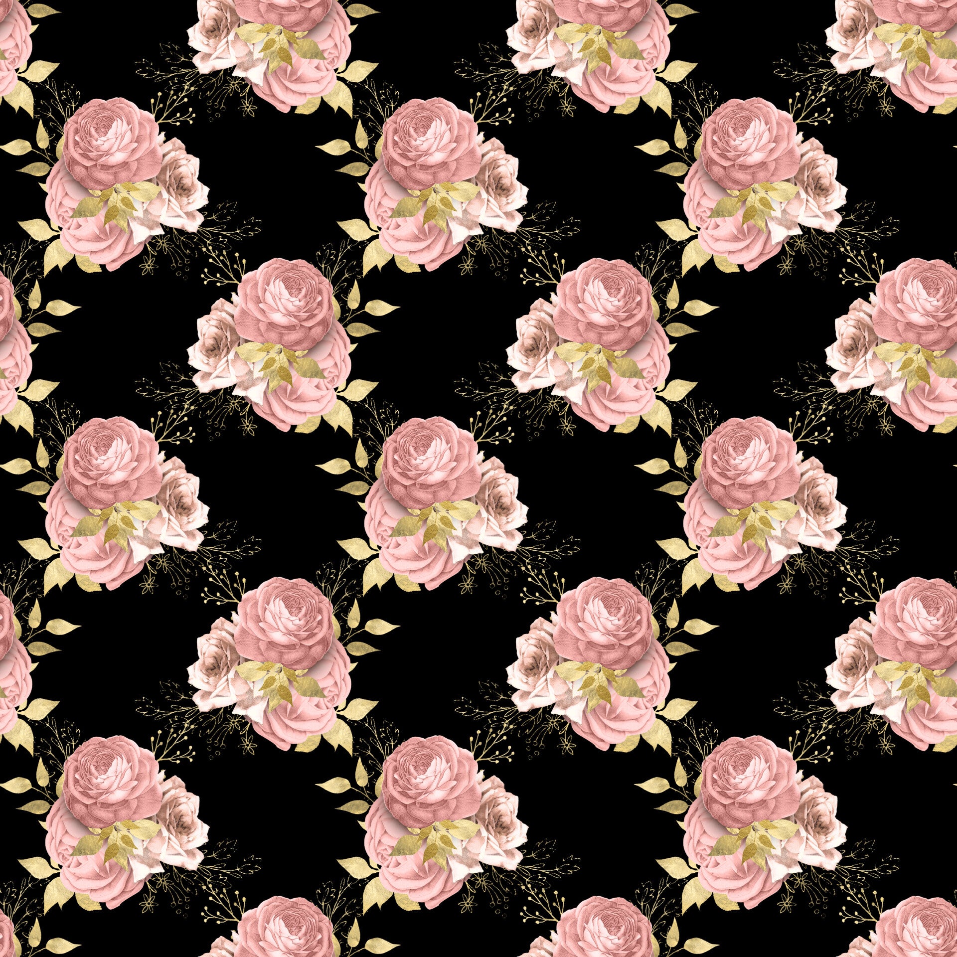 rosa sort blomster