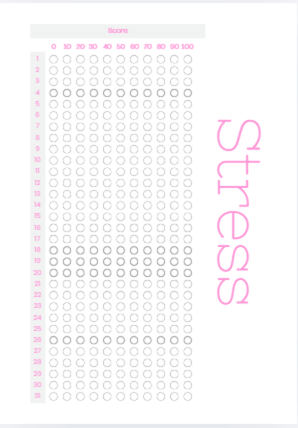 Stress  tracker A5