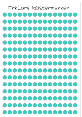 Turkise dotter, små