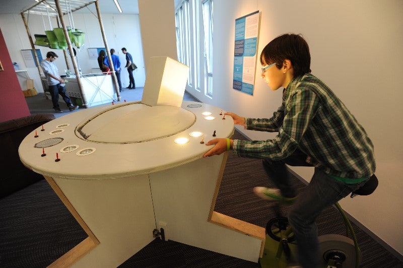 interactief fietsmeubel