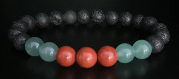 Vital Bloom (Red Jasper + Green Aventurine + Lava)