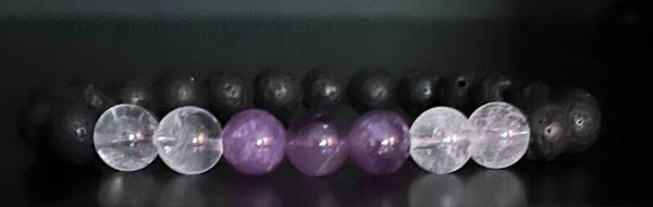 Light & Alignment (Clear Quartz + Amethyst + Lava)