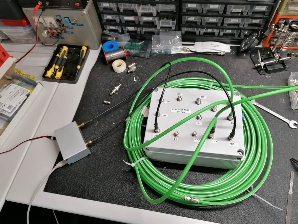 9 RX array 2023/24 / 9 circle RX array / HF RX antennas | ON7MV