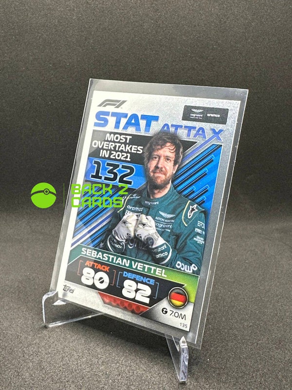 135 - Turbo Attax F1 2022 - Stat Attax - Sebastian Vettel