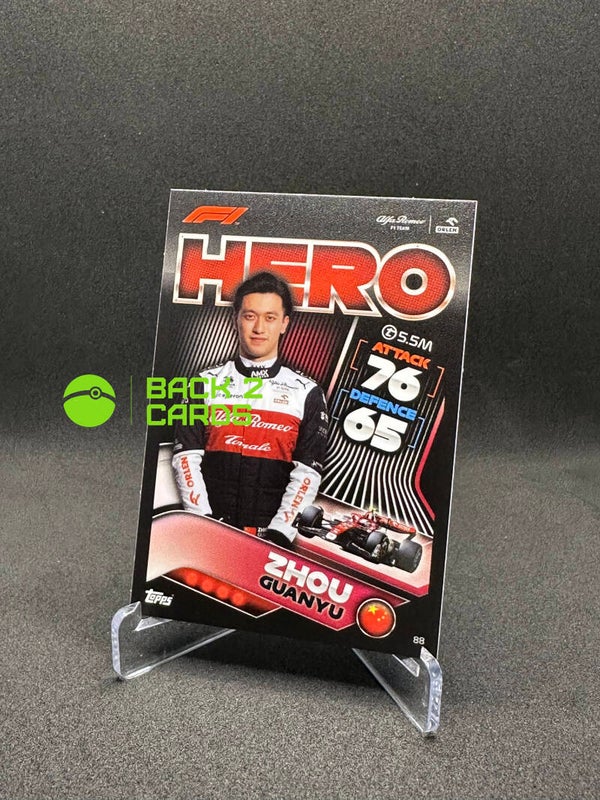 88 - Turbo Attax F1 2022 - Alfa Romeo F1 Team Orlen - Zhou Guanyu