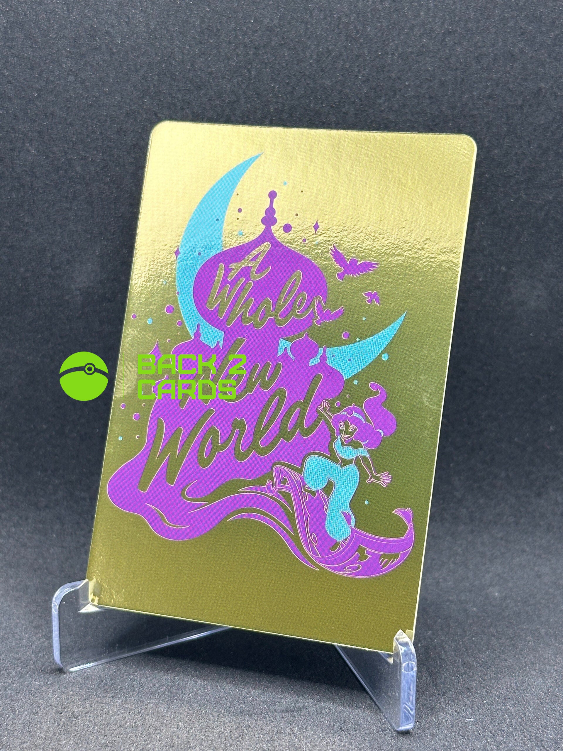 Disney 100 Wonder Bandai Carddass - Jasmine “A Whole New World” - Gold Foil