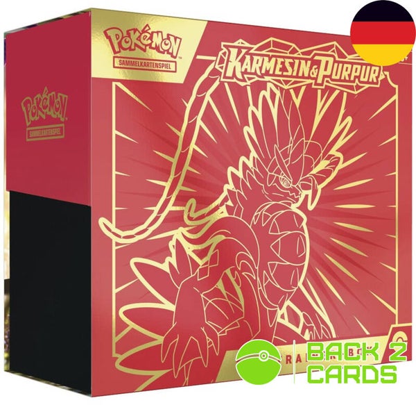 Karmesin & Purpur Top Trainer Box Koraidon - Deutsch