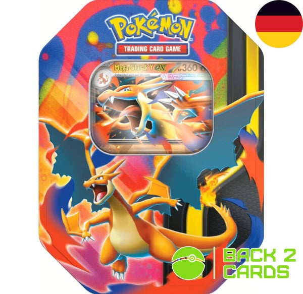 Pokémon Mega-Glurak Y ex Tin Box 2026 - Deutsch