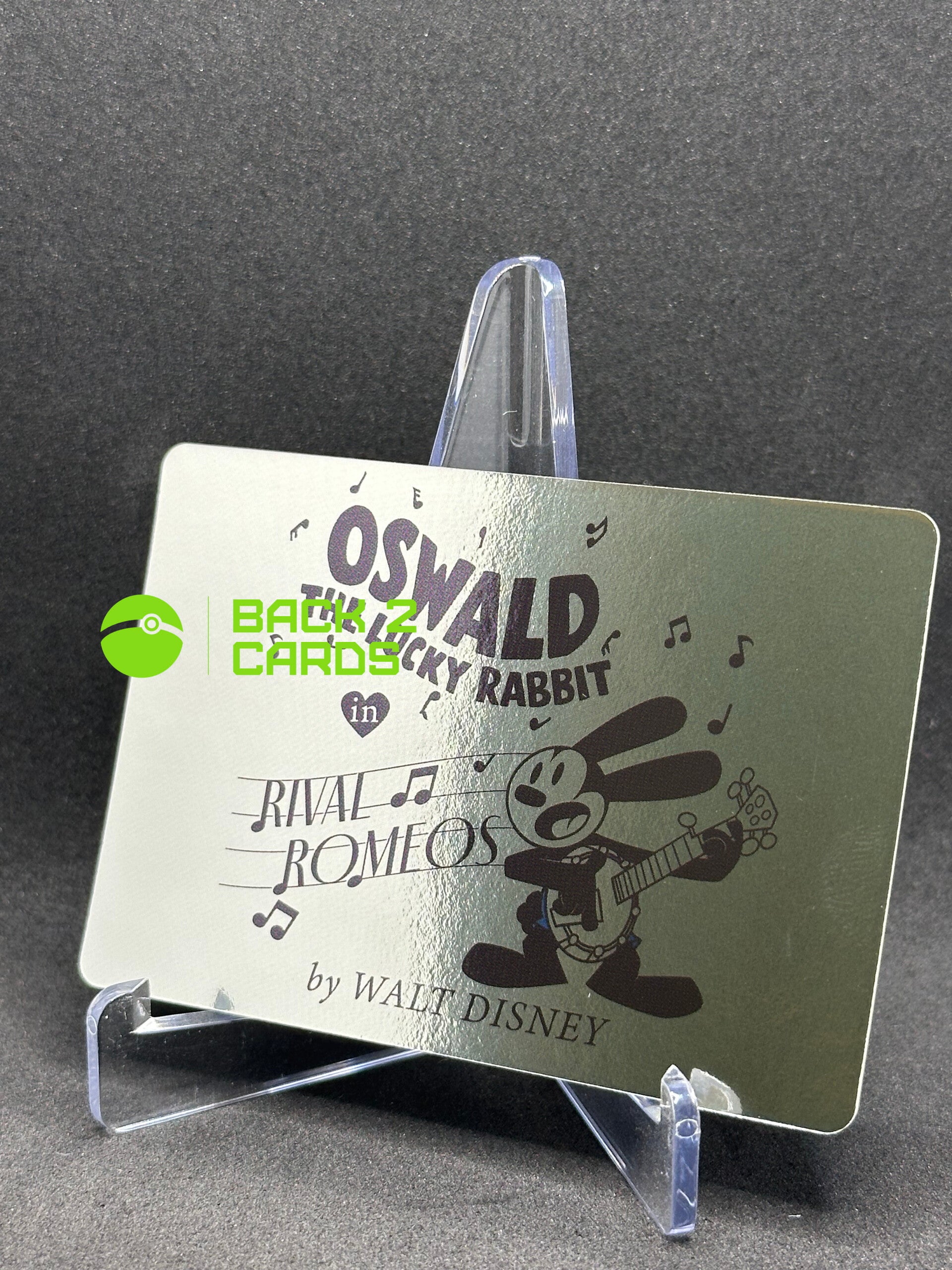 Disney 100 Wonder Bandai Carddass - Oswald the lucky Rabbit - Silver Foil