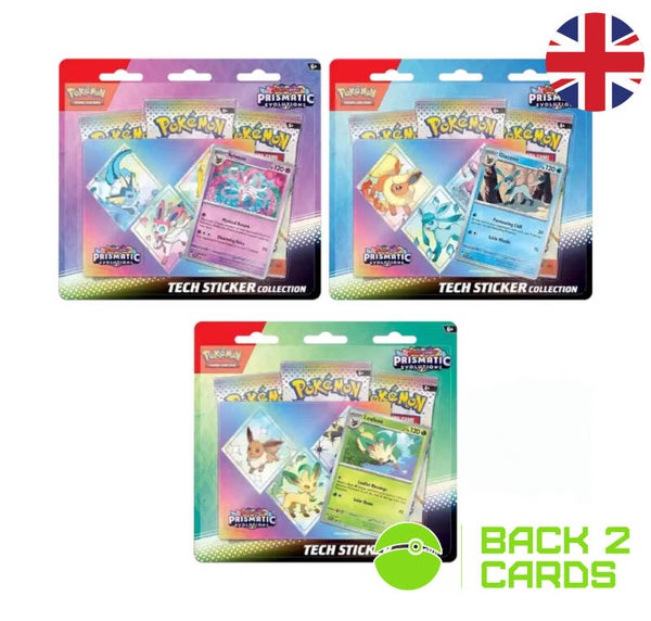 Scarlet & Violet Prismatic Evolutions Tech-Sticker-Collection - Englisch