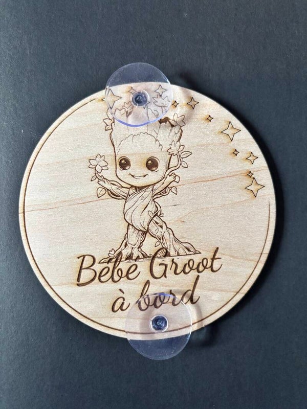 Bébé à bord Groot