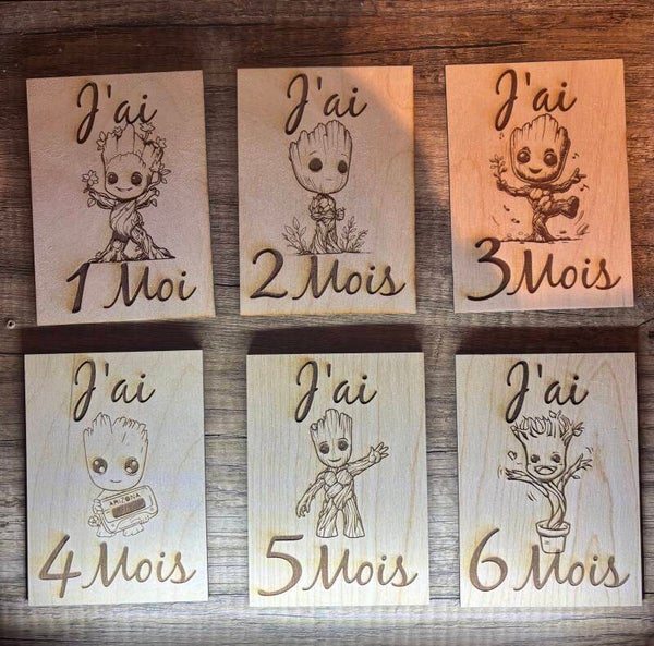 Carte étape bébé Groot