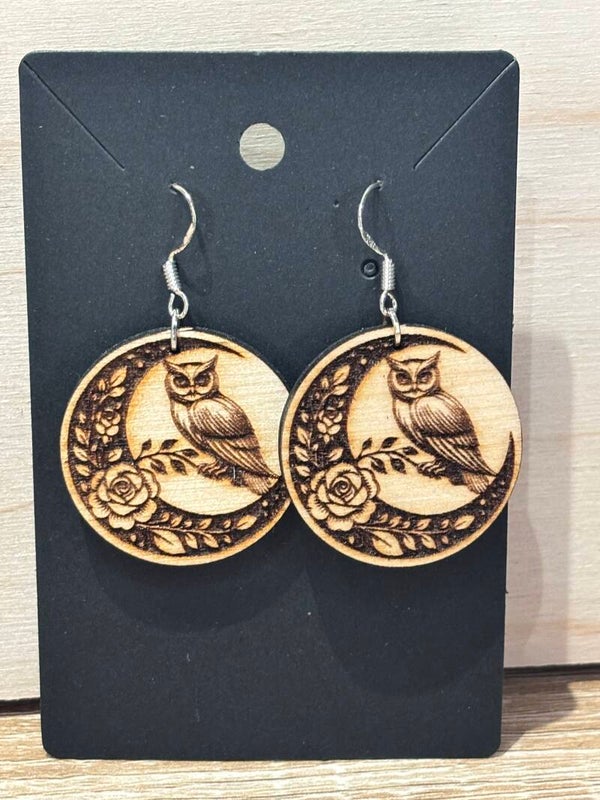 Boucles d'oreilles Hibou