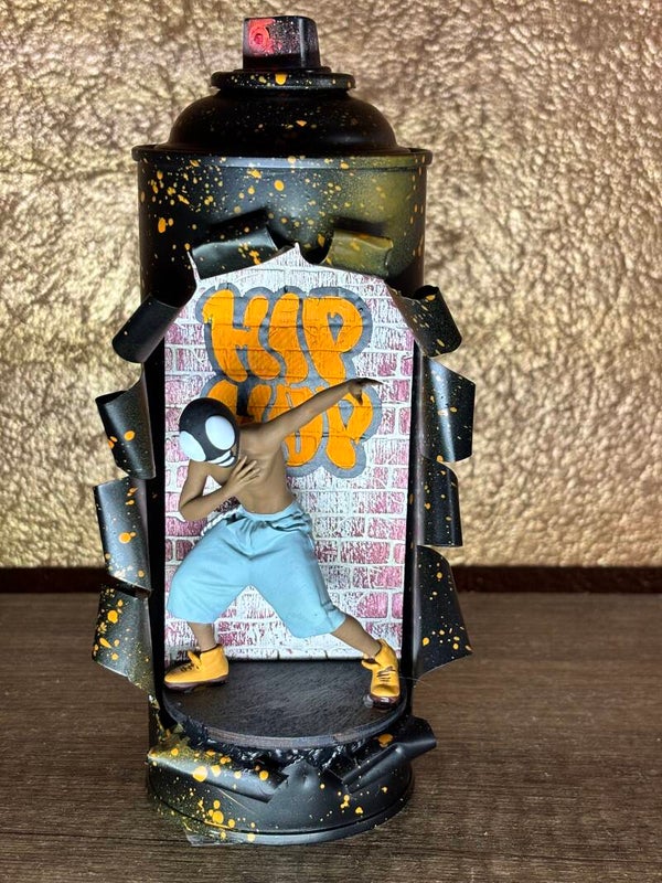DANSEUR HIP-HOP Graff orange