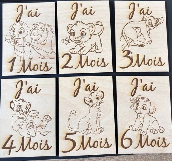 Carte étape bébé Simba