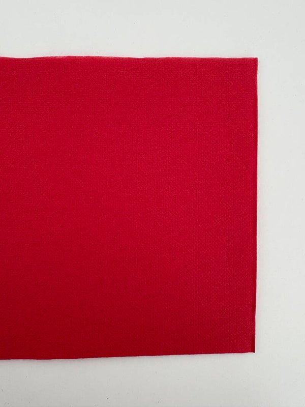 serviettes 2 Points - 33 cm Rouge vif 1/4 - FSC (20x50) 1000 pcs