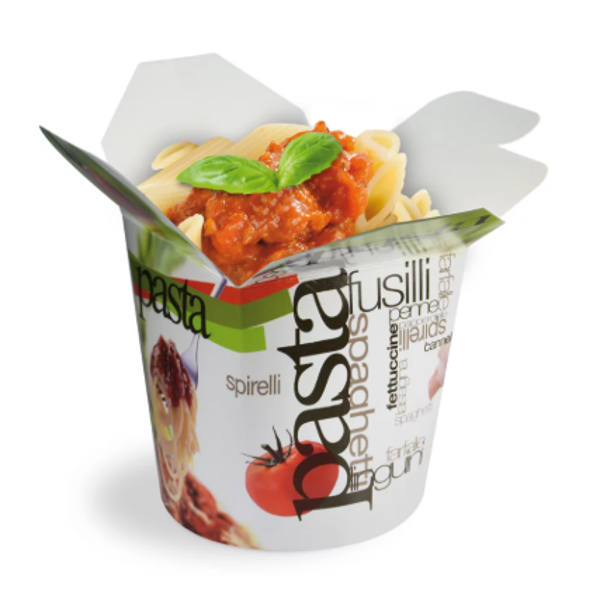Bol a pâtes carton blanc floqué PASTA - 710 ML - 500 Pcs