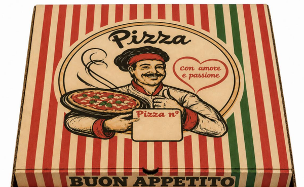 Boites pizza brun - 100Pcs - 40*40*4cm