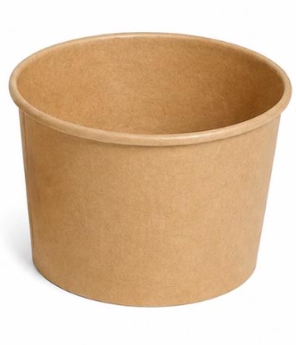 Pot à sauce carton brun 125cc sans couvercle - 2000 Pcs - Diamètre couvercle 67mm