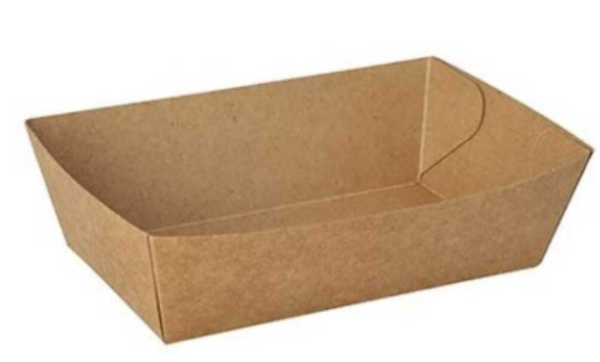 Ravier frite carton brun F5 - 125*80*40mm - 250 PCS
