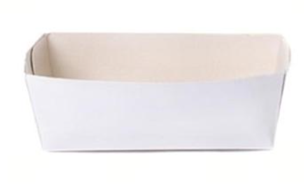Ravier frite - Wrap carton blanc A8B blanc 270*65*40mm - 100 Pcs