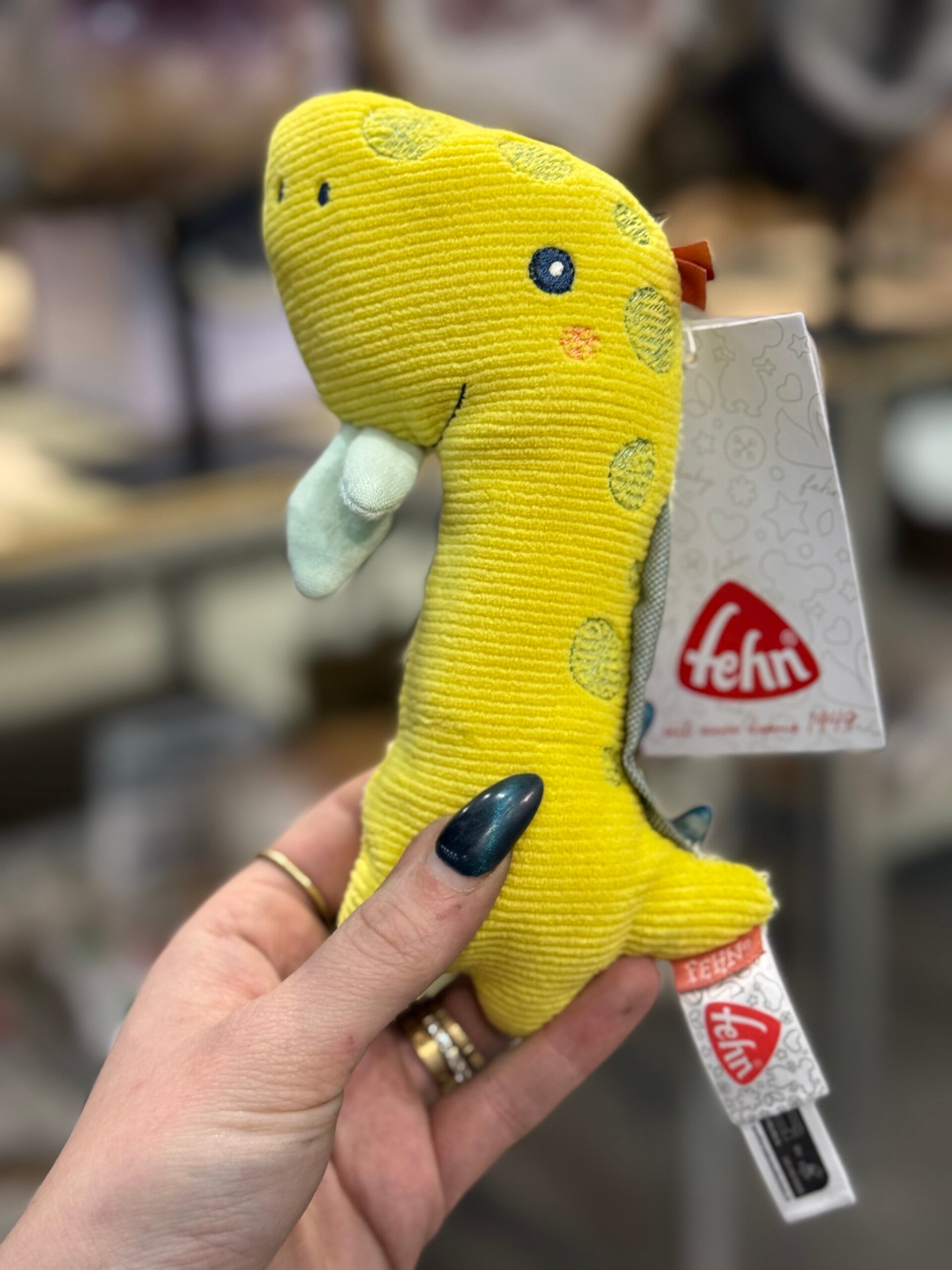 Fehn - Dino Grijp rammelaar