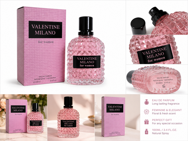 Valentine Milano For Women Eau De Parfum 3.4 fl oz 100ml