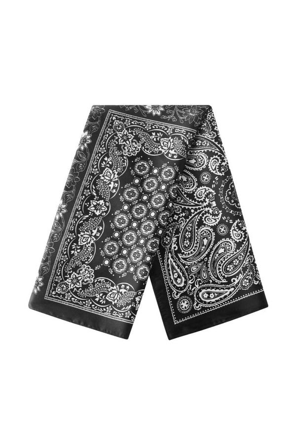 Foulard aspect soie - noir