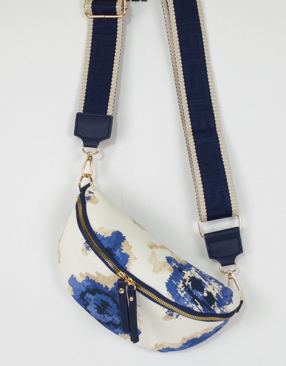 Sac bandoulière banane - Bleu Marine