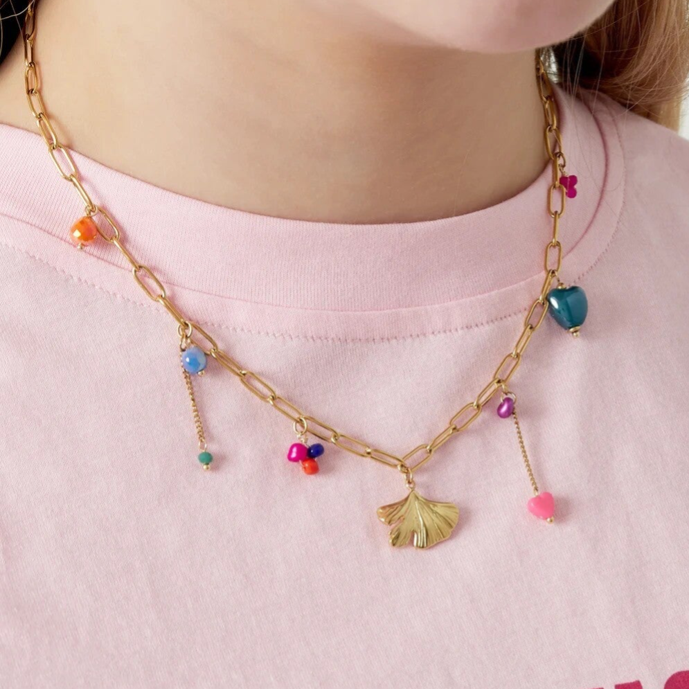 Collier Breloque Ginkgo