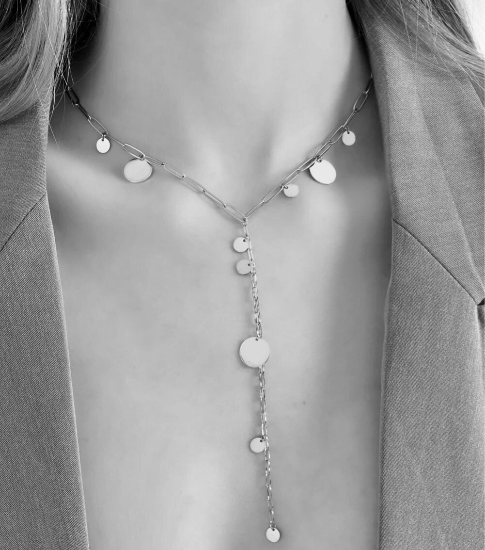 Sautoir pièce de monnaie classiques - Argent