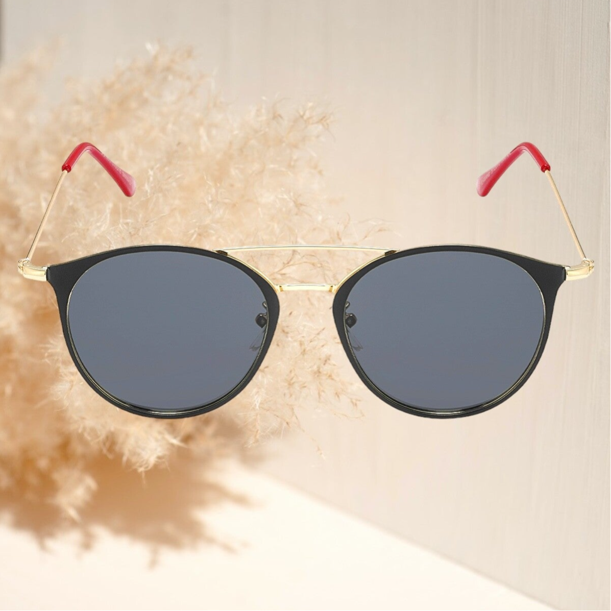 Lunettes de soleil - Noir et Rouge