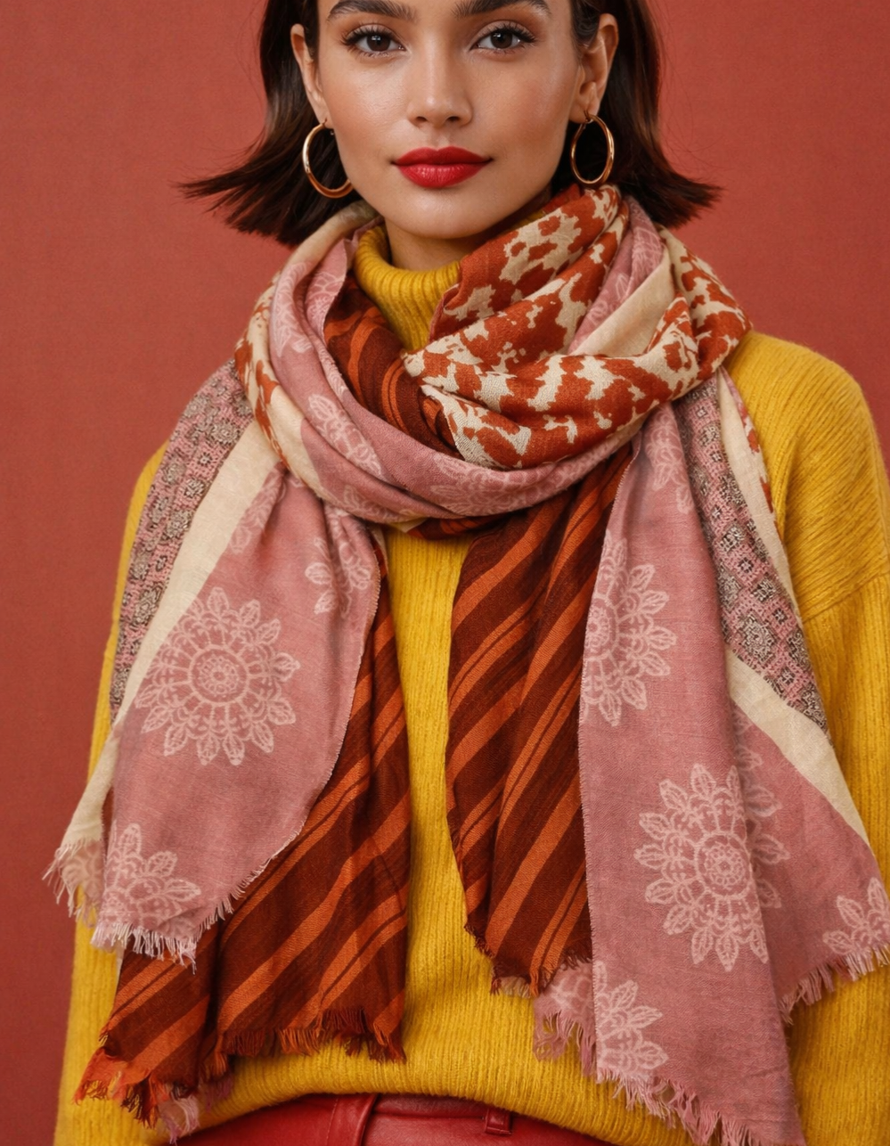 Foulard Doux - Rose