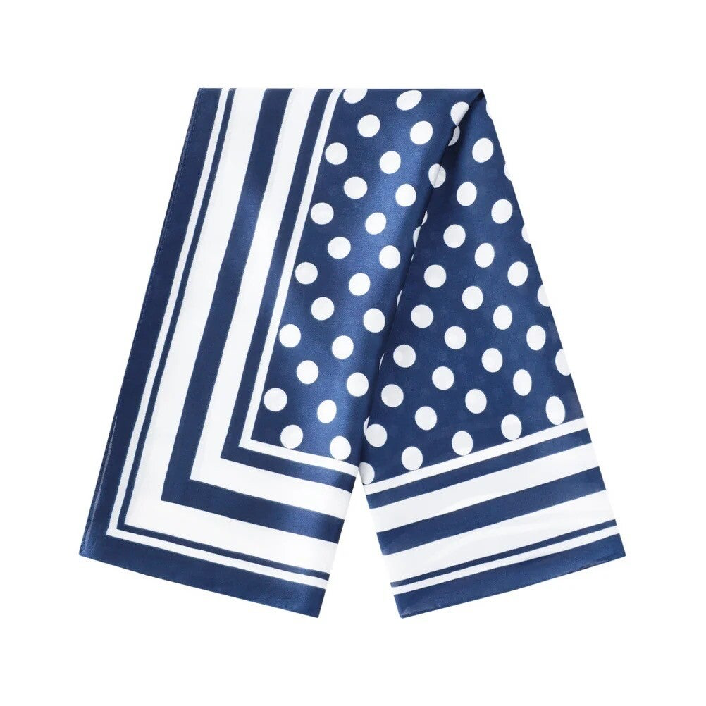 Foulard à pois - bleu