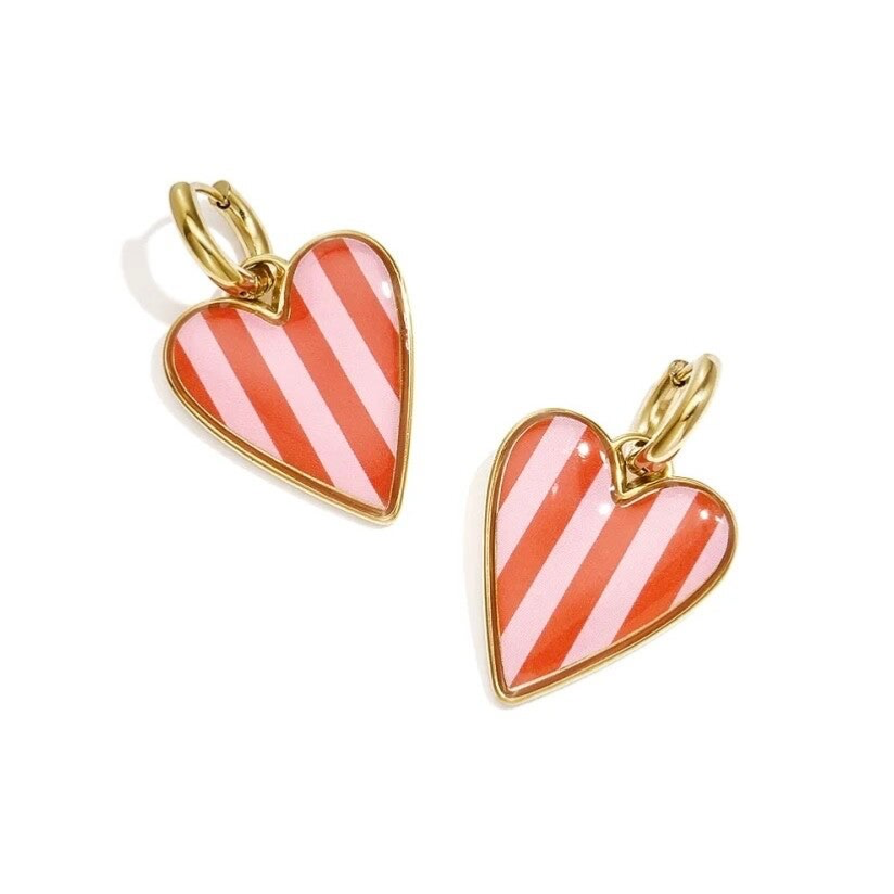 Boucles d'oreille Candy cœur
