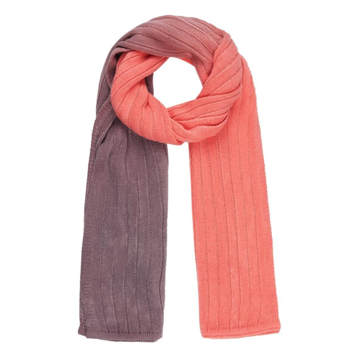 Echarpe dégradé - Corail/prune