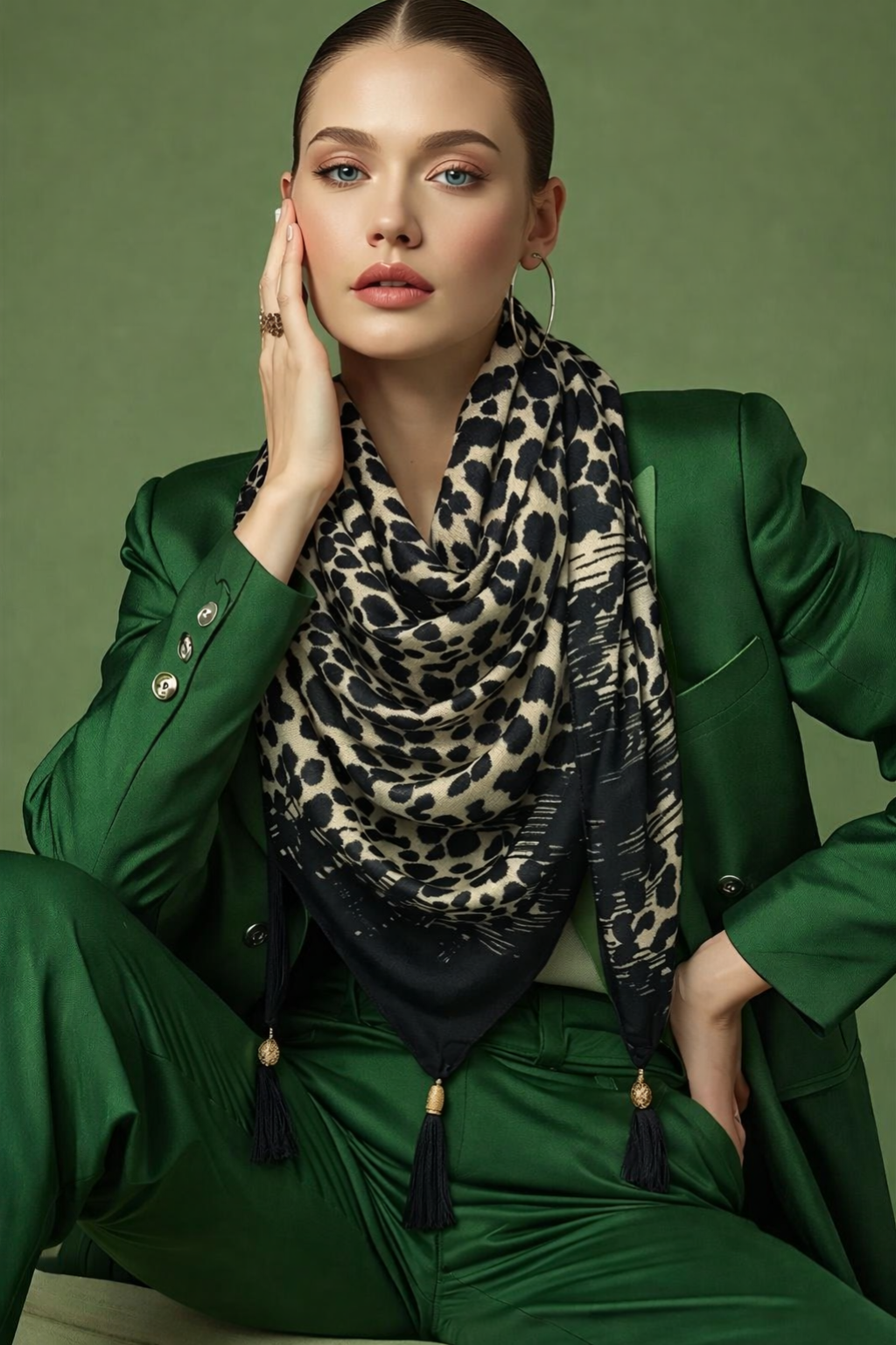 Foulard d'hiver léopard - Sauvage