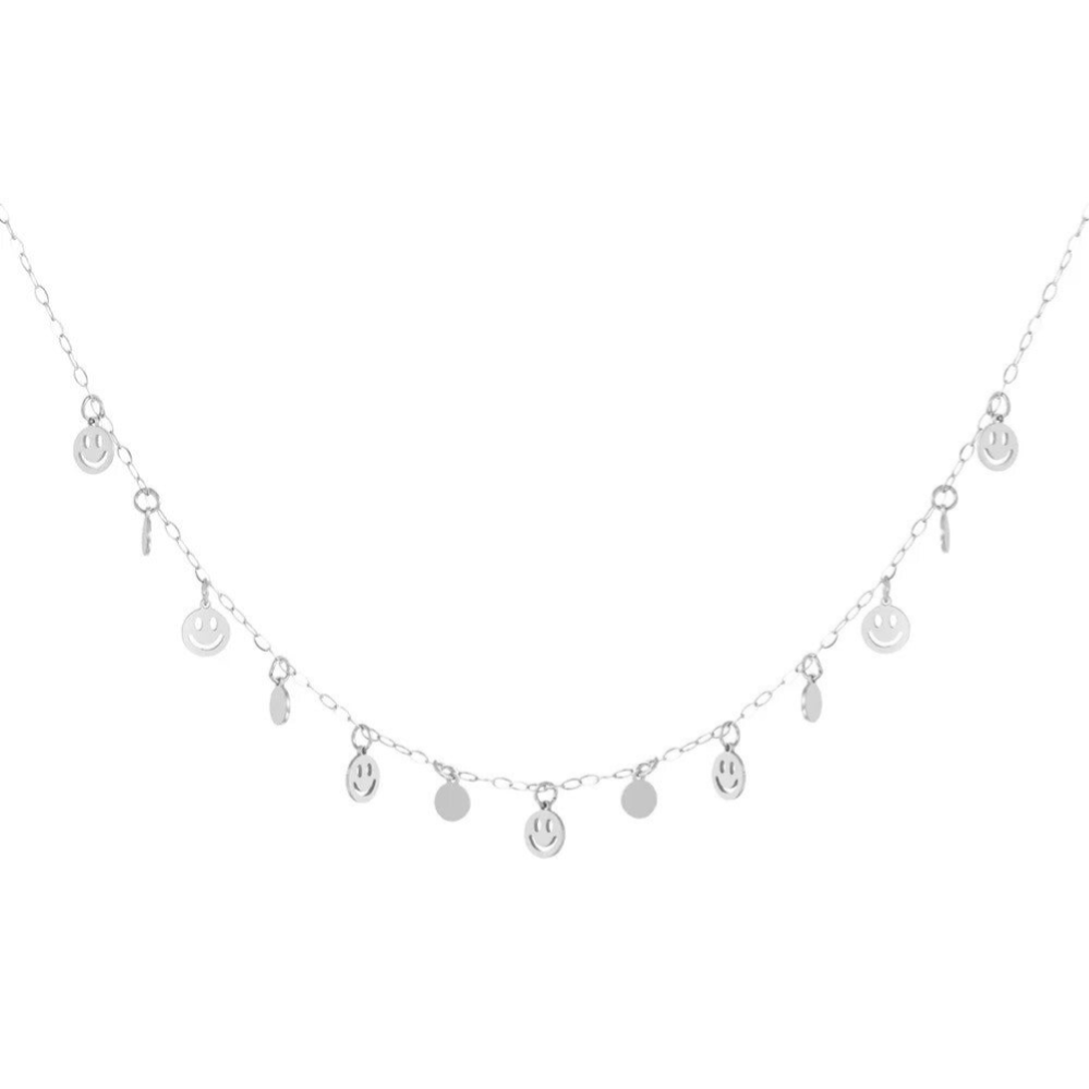 Collier Happy Smile Argenté