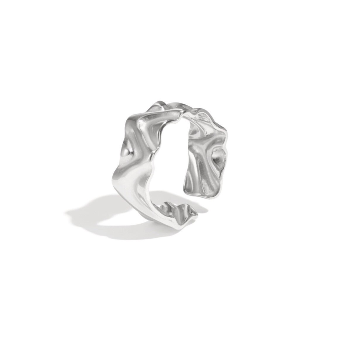Bague irrégulière - Argenté