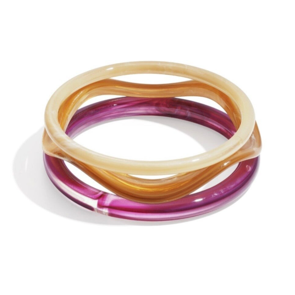 Bracelet multiple en acrylique - Multicolore