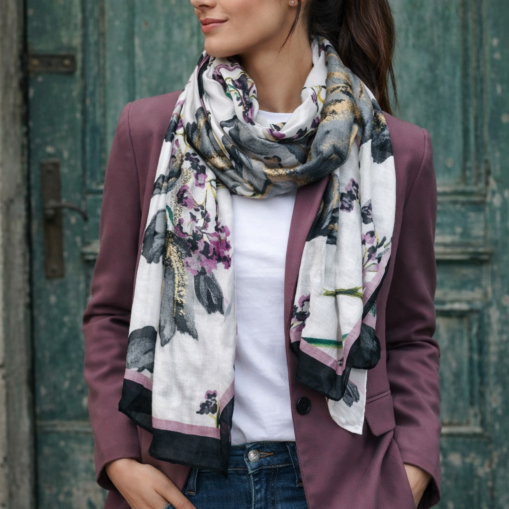 Foulard rectangulaire - Floral